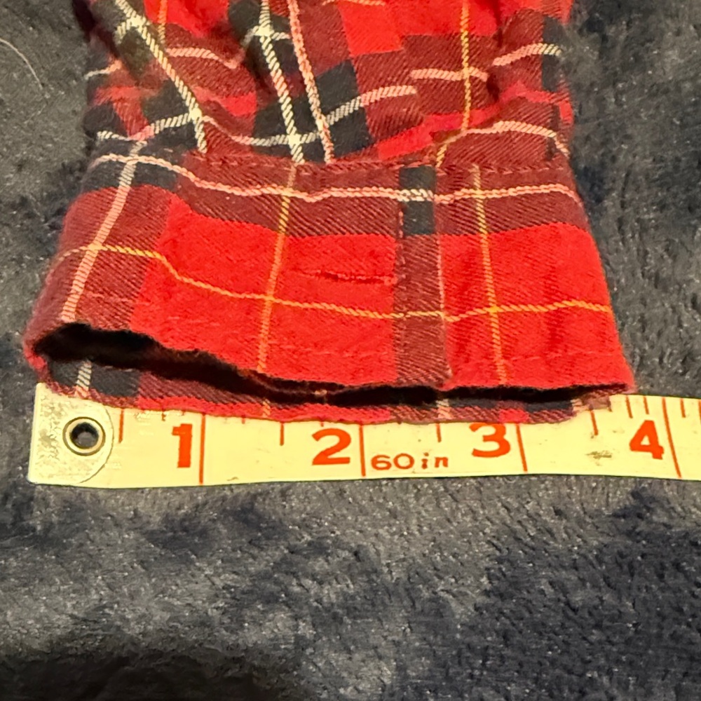 Confess Red and Blue Plaid Shirt size medium juniors - Picture 11 of 15